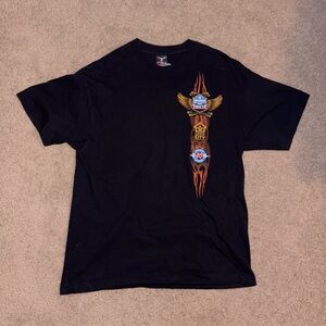 2008 ride for smiles Black Graphic T-Shirt for Men